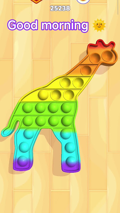 YouTube || CSNDGDJORGKG For Colourfull New Design Giraffe 🦒😊 || Pop it's Real Sound || Game 🎮# Viral