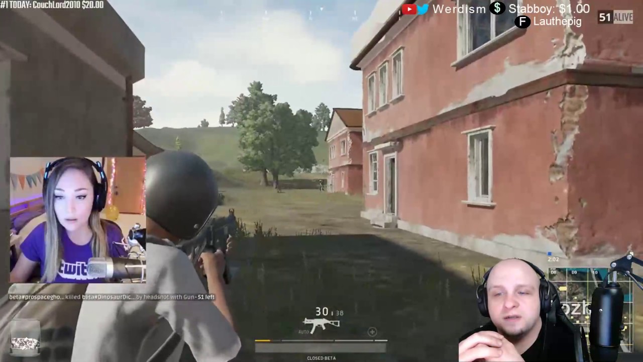 Battlegrounds CBT - Julia_tv dies to Werdism! (Her Perspective!)