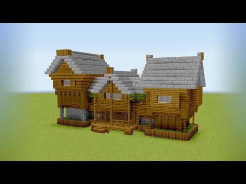 MINECRAFT: How to build a wooden Medieval House #2