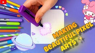 I make 5 beautiful pixel art in just 2 minutes🤗✨ screenshot 1