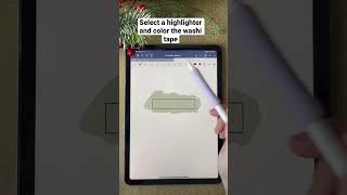 GoodNotes tutorial - How I create a washi tape #shorts #goodnotes