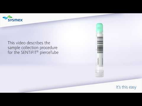 Sample collection procedure for the SENTIFIT pierceTube - UK
