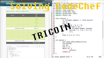 Solving CodeChef: Coins and Triangle (TRICOIN) - Competitive Programming