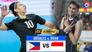 Full 4K | PHILIPPINES vs INDONESIA | Rivan Nurmulki thử tài Leo Ordiales