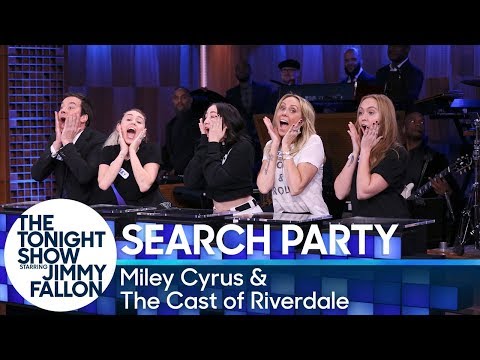 Search Party with Miley Cyrus and the Cast of Riverdale