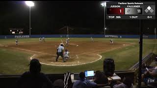 Faulkner vs Judson College (Softball)