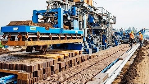 Automated Brick Manufacturing Process 🌎 😱Next Level Industrial Automation | Smart Factory Technology