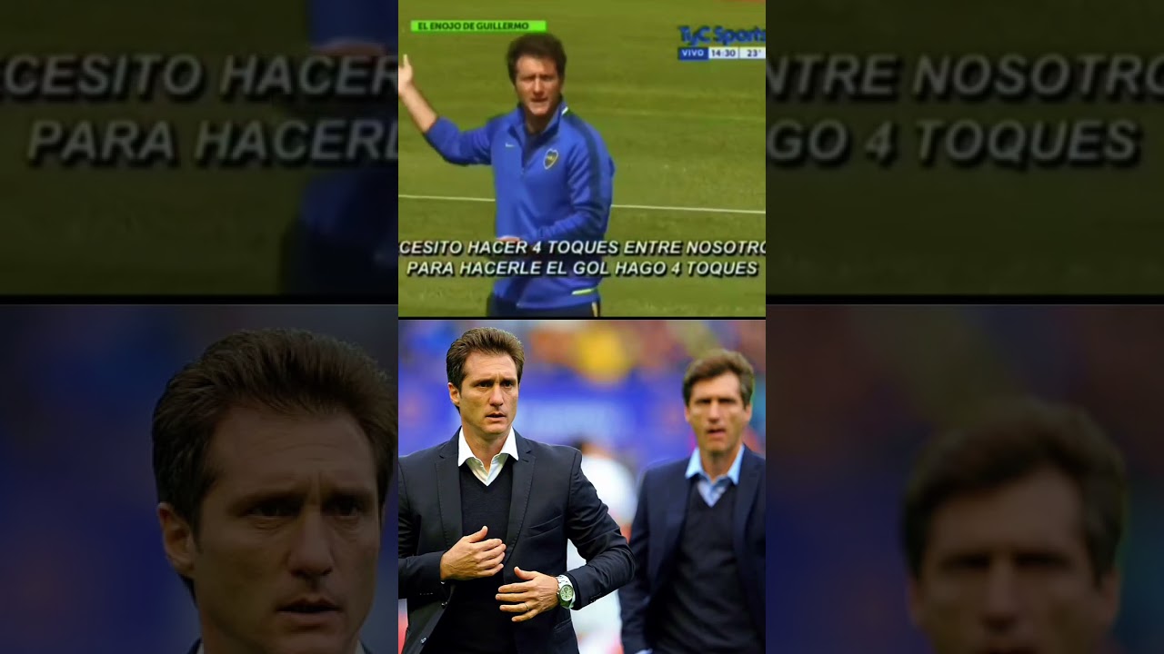 Guillermo Barros Schelotto cuando era DT de Boca