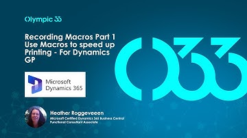 Dynamics GP - Recording Macros Part 1 - Using macros to speed up printing