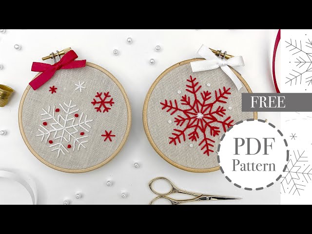 Christmas hand embroidery design - free printable pdf pattern - YouTube christmas-hand-embroidery-design-free-printable-pdf-pattern-youtube