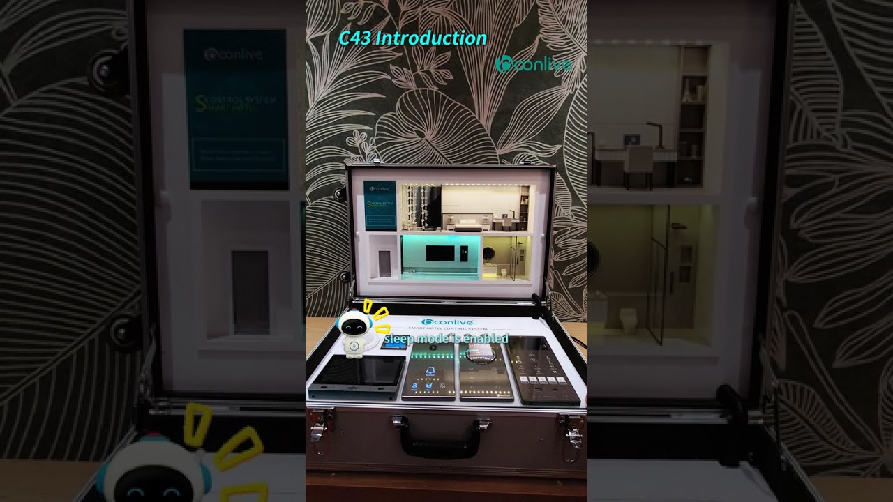 Smart Hotel Guest Room Management System portable demo case by Boonlive