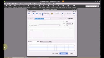 Writing A Check - The Basics QuickBooks Tutorial