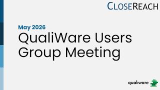 Canada's QualiWare Users Group Meeting: May 2026