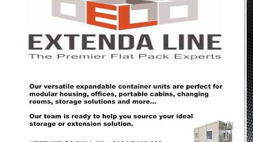 Extendaline - New containers, Cabins, Portable Storage and Solutions