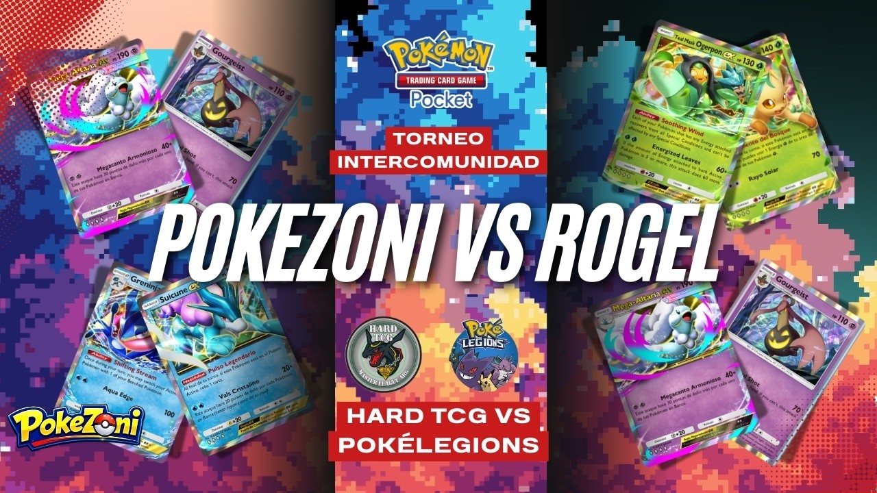 POKEZONI VS ROGEL | TORNEO INTERCOMUNIDAD HARD TCG🔥 VS POKÉLEGIONS 🐱‍👤| Pokémon TCG Pocket