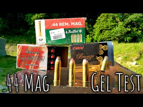 Multiple .44 Magnum Ballistic Gel Test - Rossi 92 Carbine (Rifle)