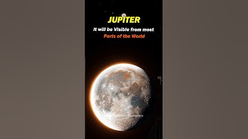 Maan-Jupiter conjunctie komt eraan! 😱☠️ #ruimte #aarde #universum #jupiter