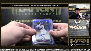 RECAP FOR 2023 Bowman Baseball Hobby & Jumbo 10x Case Break   RANDOM PLAYER STYLE