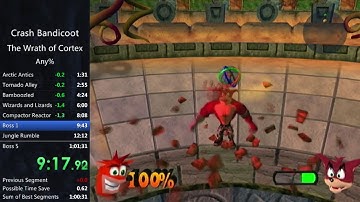 Crash Bandicoot - The Wrath of Cortex - Any% - 1:01:15 RTA