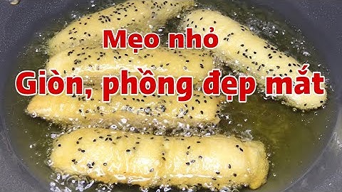 Cô bán Chuối Chiên tiết lộ bí quyết chiên Chuối phồng, giòn ngon ơi là ngon rất đơn giản.