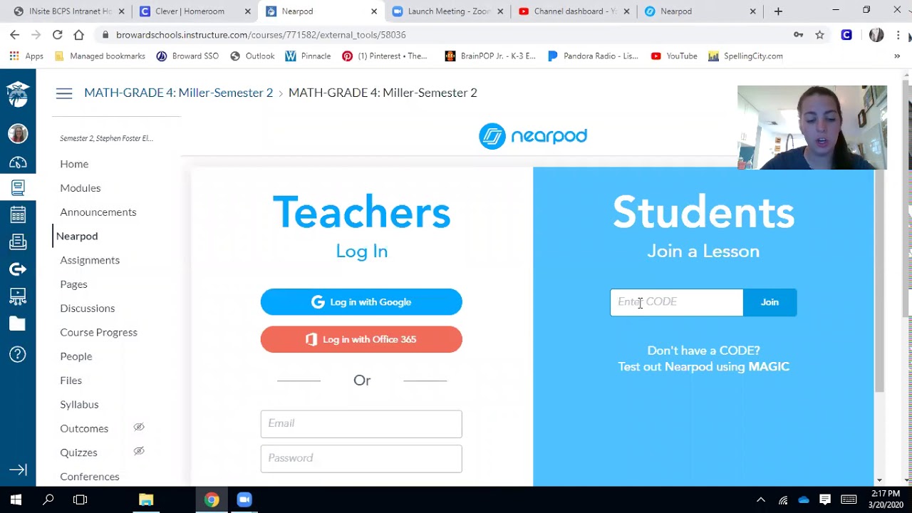 How to use Nearpod from Canvas Page YouTube