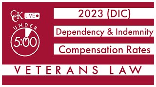 VA DIC Rates for 2023: Dependency and Indemnity Compensation