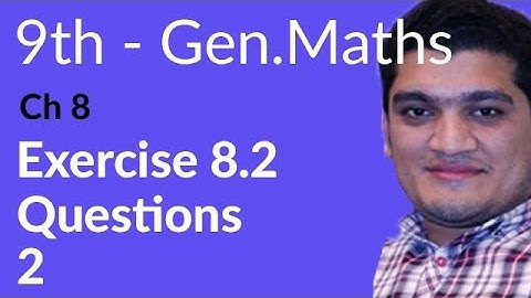 9th Class General Math, Ch 8, lec 3, Exercise 8.2 Question no 2- Matric Part 1 Gen Math