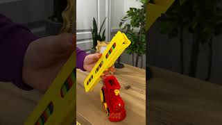 Domino train goes choo-choo! 🤩 Cool parenting tool #hack