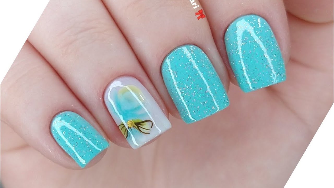 unhas decoradas das mãos com dicas - super delicado essas unhas ❤️