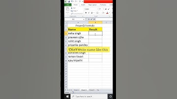 🔥👍Proper() formula in excel | proper() function in excel #excelformula #exceltips