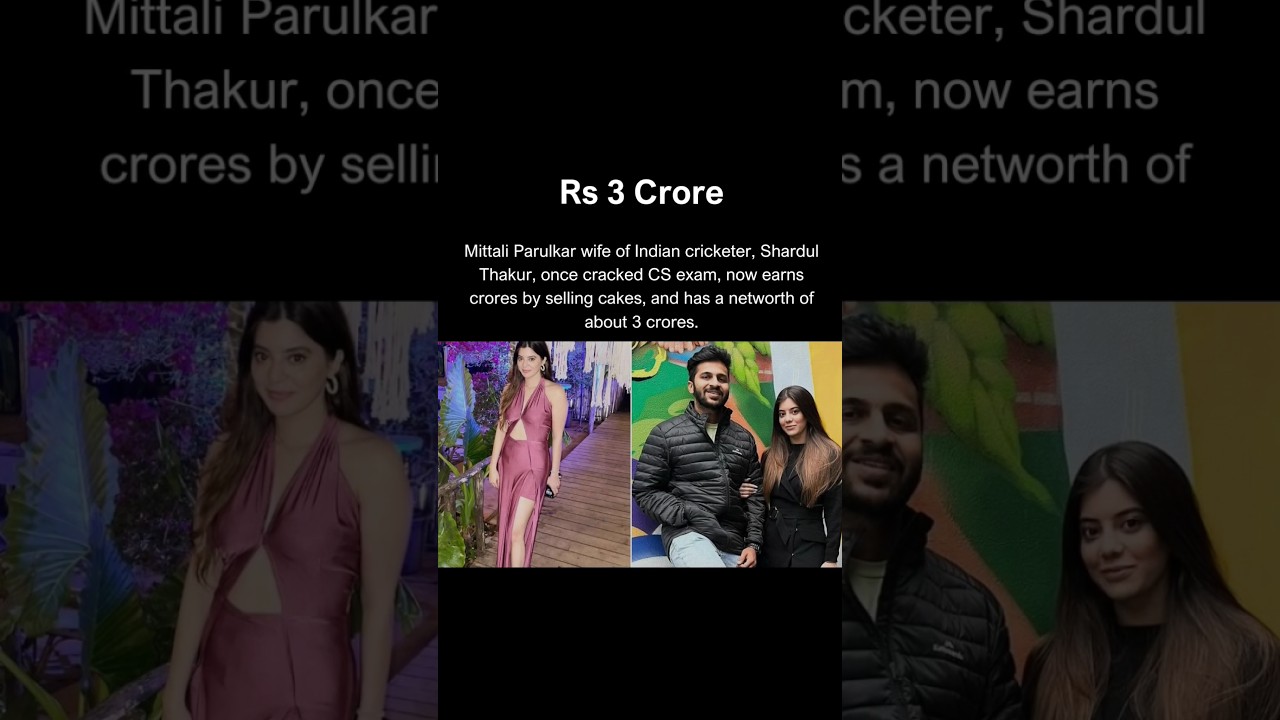 Indian Cricketer Shardul Thakur's wife has networth of Rs 3 Crore.