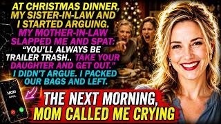 My Mother-in-Law Slapped Me at Christmas: TAKE YOUR DAUGHTER AND GET OUT— She BROKE DOWN at Dinner