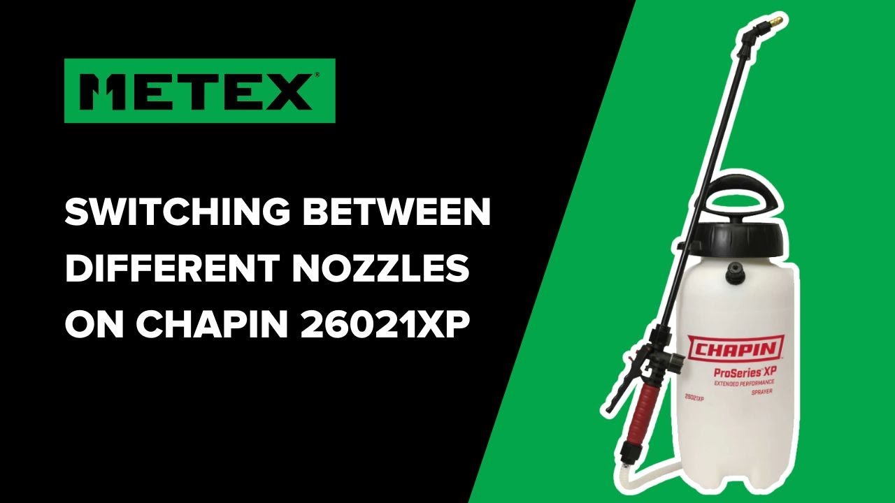 How To Change Nozzles On Chapin 26021XP - YouTube