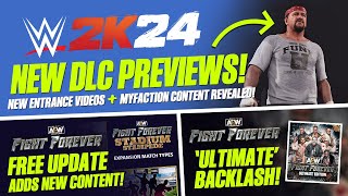 New WWE 2K24 DLC Previews, Free DLC Released For AEW FF, Fan Backlash & More! (Wrestling Game News)