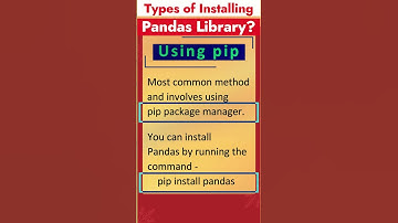 Different ways to set up pandas  - Q&A | Python Library for Data Science  Interview Q&A