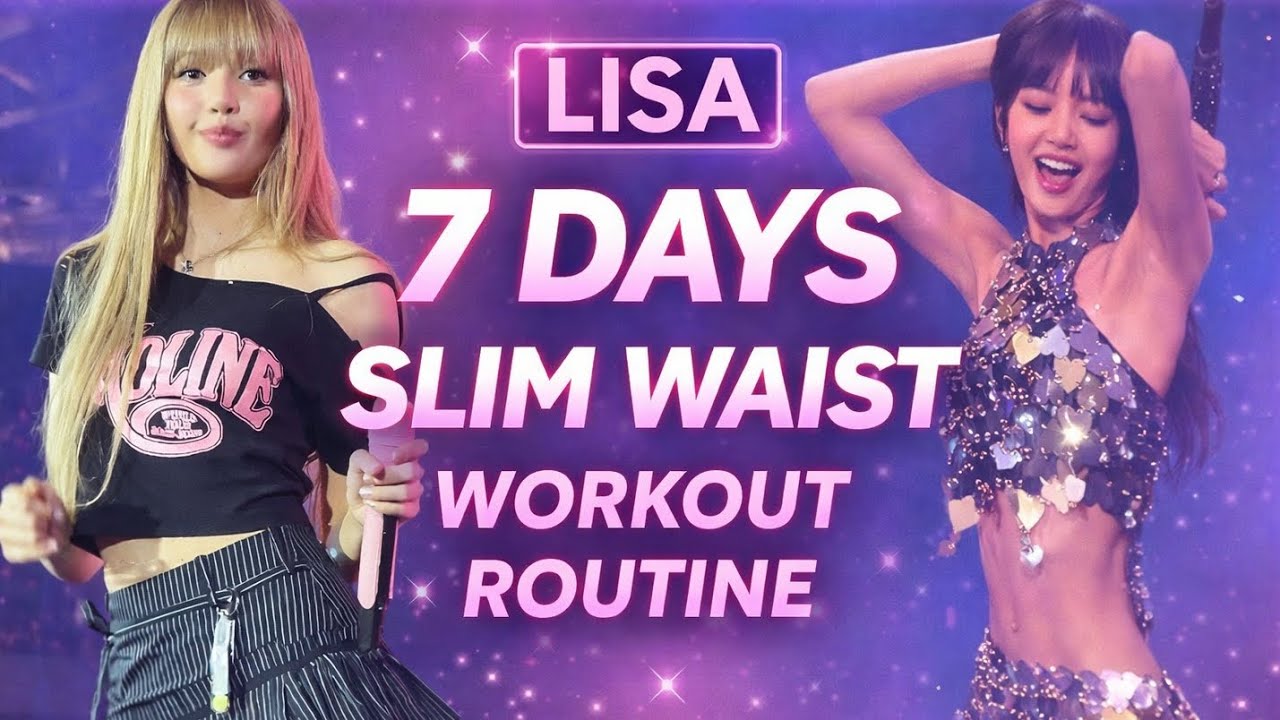 Slim Waist in 7 Days 🔥lisa Simple Daily Routine 