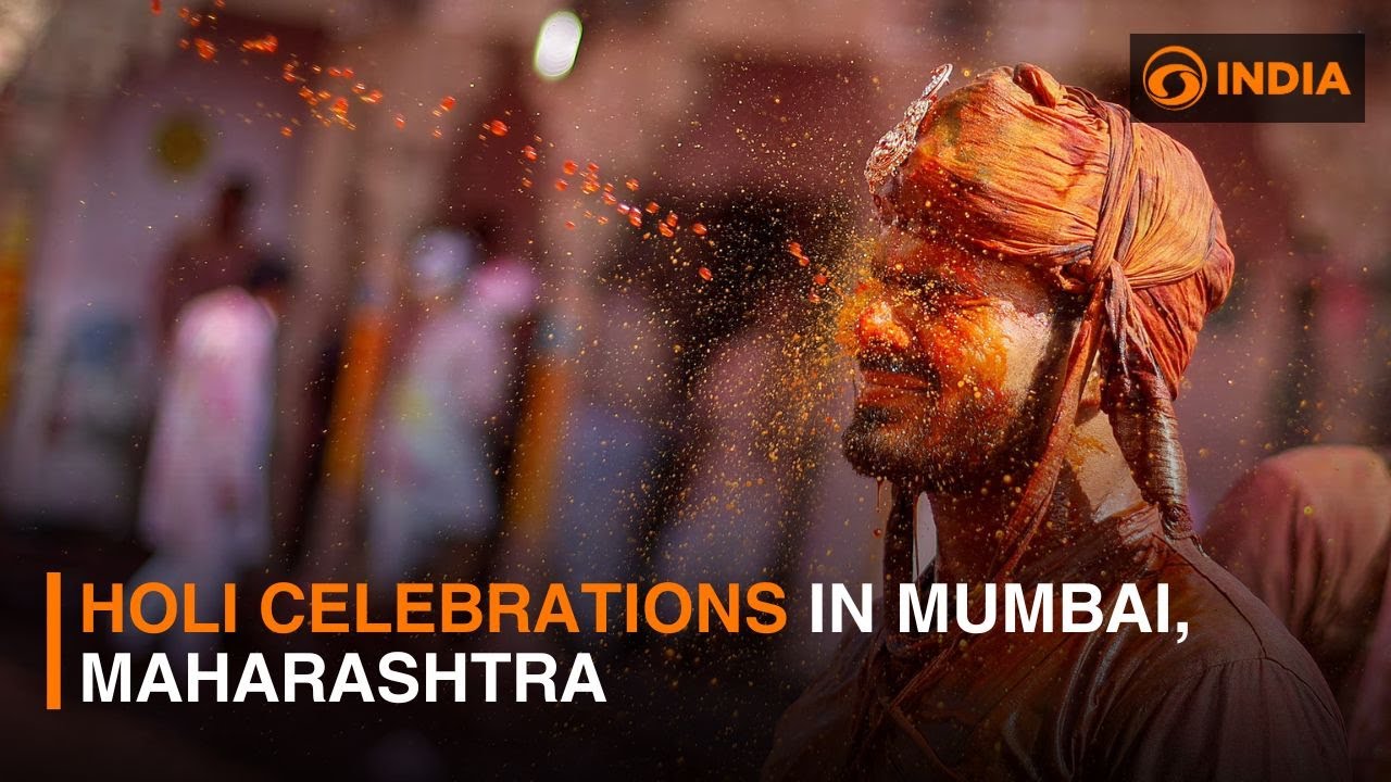 Holi celebrations in Mumbai, Maharashtra - Locals express excitement & enthusiasm