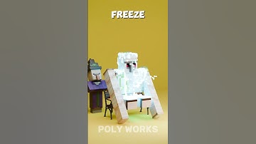 3D Iron Golem and Cat 3D Simulation 🐈‍⬛💎