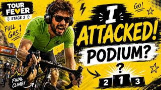 I Attacked on the Final Climb to Make the Gap… | Zwift Tour Fever Stage 2