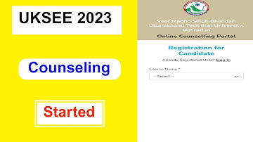 UKSEE 2023 Counseling Started | UKSEE Full Details Explaining | MDE