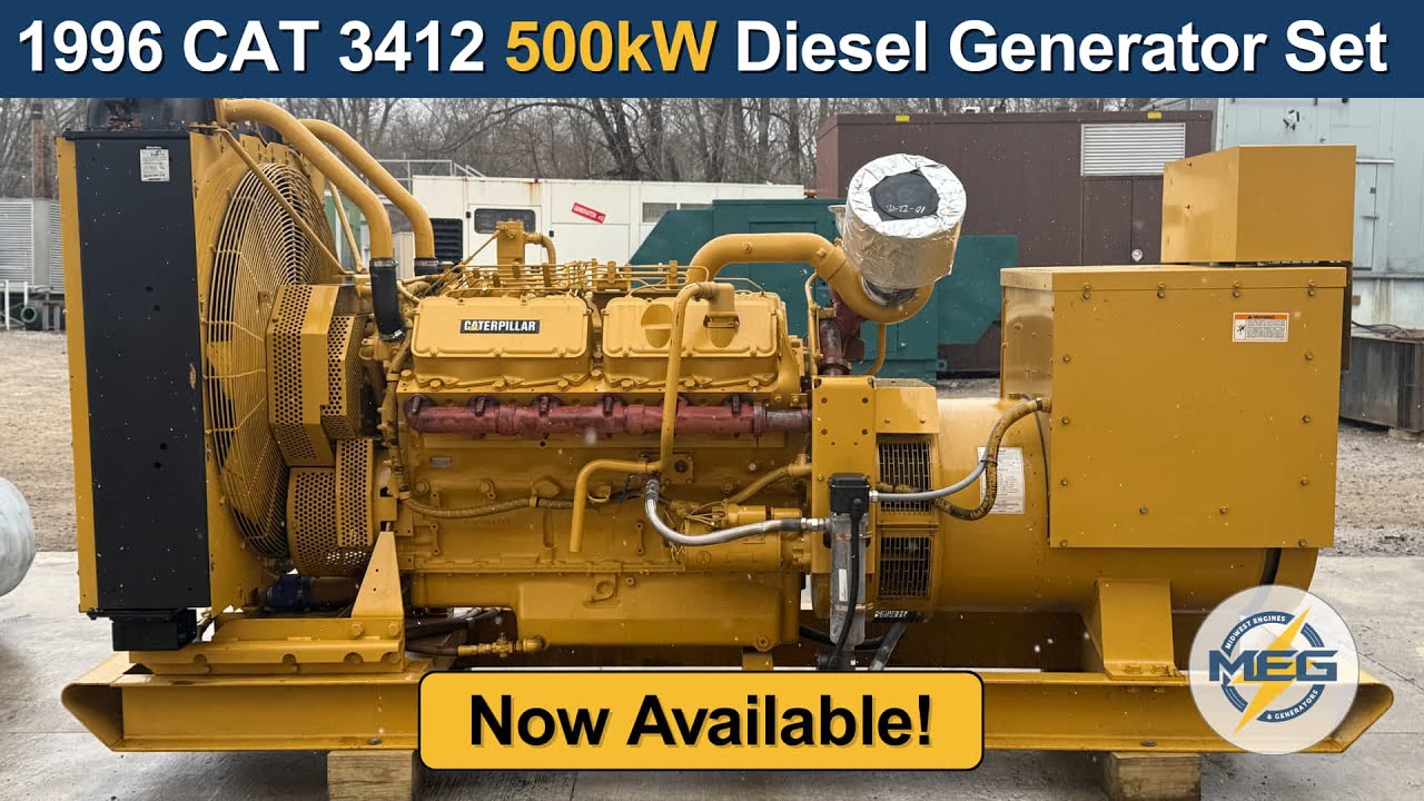 1996 CAT 3412 500kW Diesel Generator Set | Product Overview
