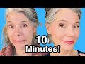 Out the door FAST | 10 MINUTES 10 PRODUCTS | Easy, Fast Natural Makeup Over 60 Beauty
