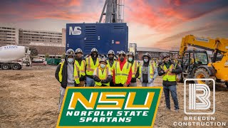 Breeden Construction and Norfolk State University Students on site!