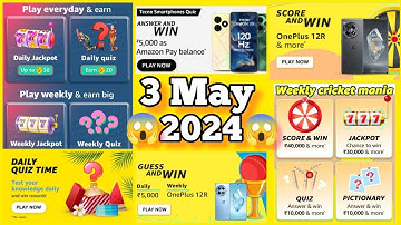Amazon Funzone Coins Quiz Answers Today I Amazon Quiz Today | Amazon