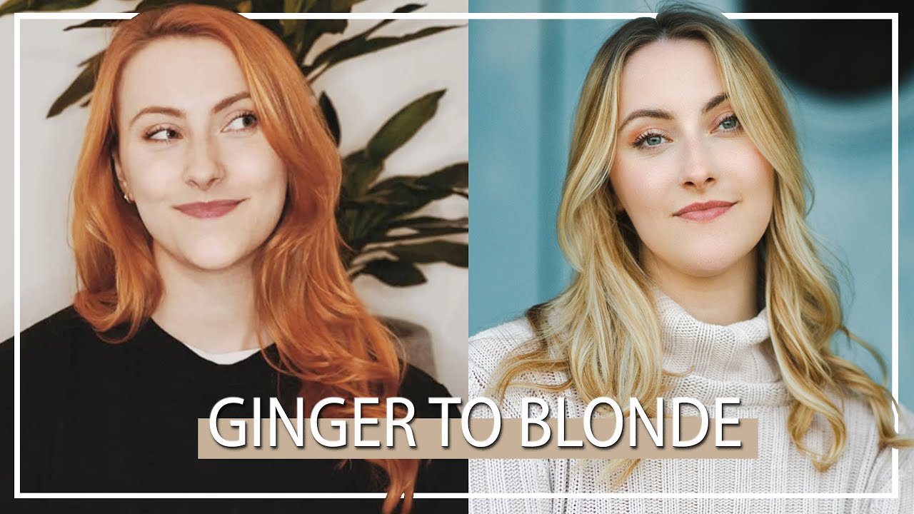 Ginger To Blonde Hair Transformation • Dying My Red Hair Blonde • Before  and After • Rocky Applebee - thptnganamst.edu.vn