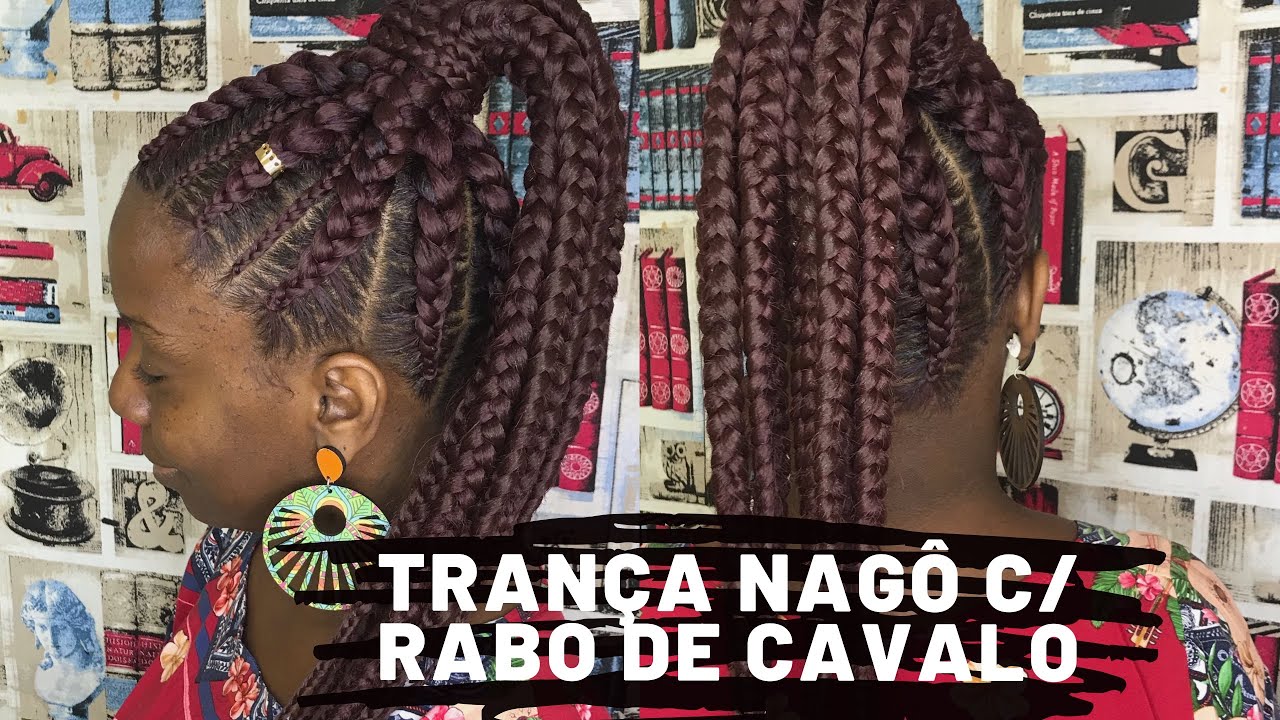 Rabo De Cavalo De Trança Nagô/ Ponytail Braids Feed In - Youtube