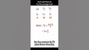 How to Find the Average in Seconds