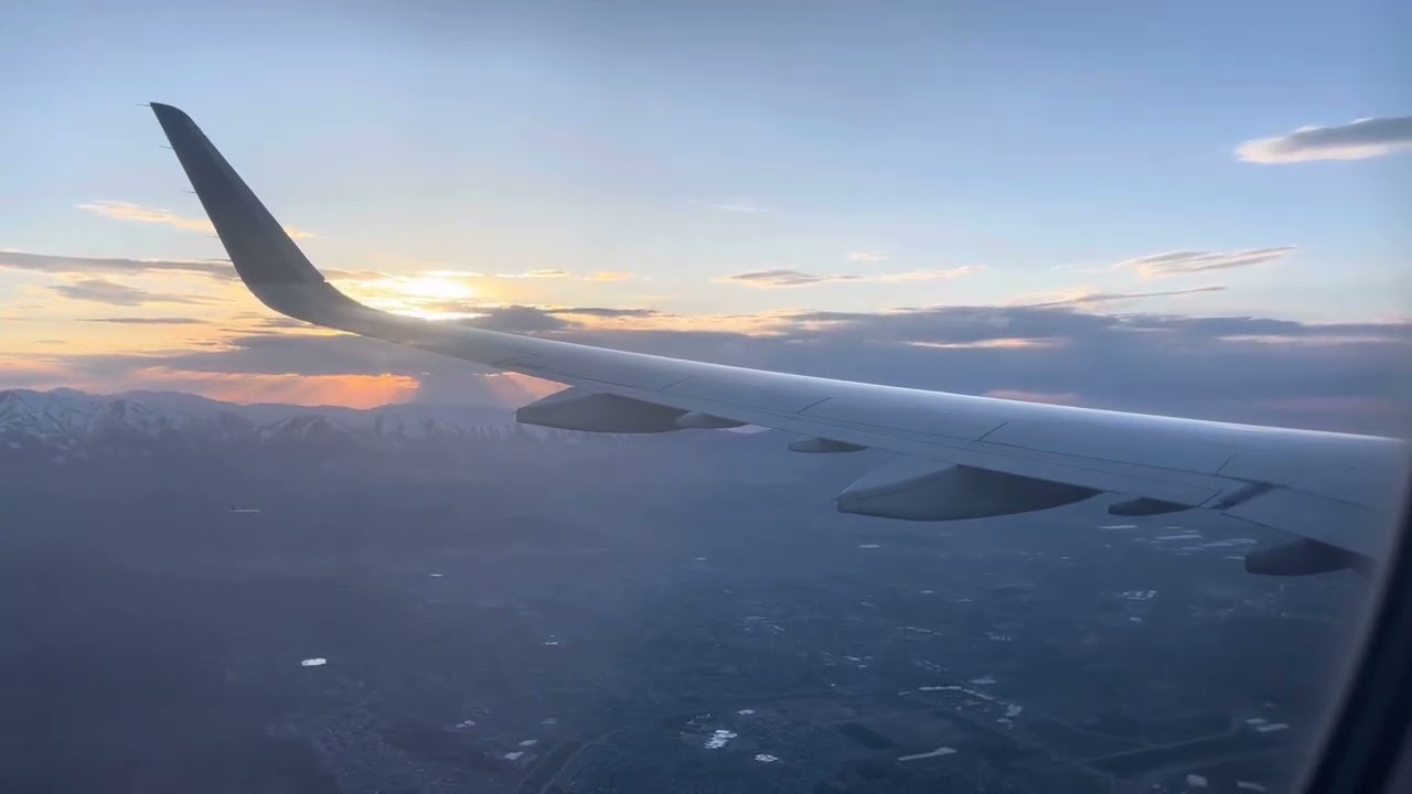 Delta A321-200 descent, approach, and landing into Salt Lake City Int'l