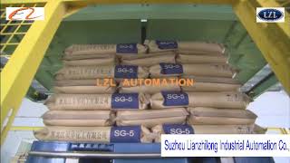 Full automatic bags palletizer machine