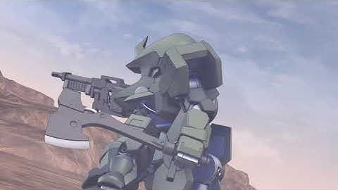SD Gundam G-Generation Cross Rays - Graze Commander Type All Animations